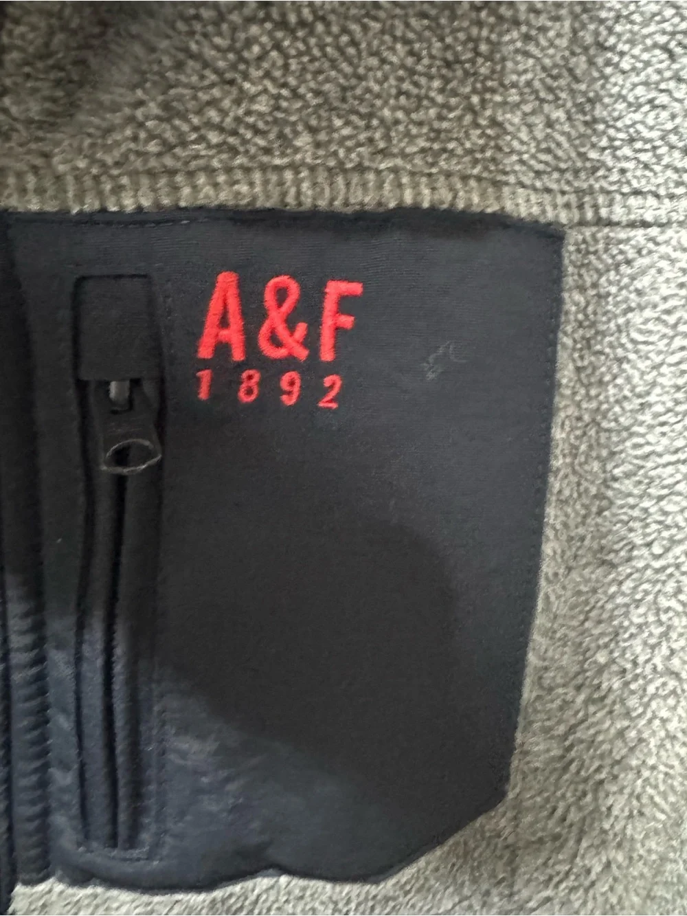 Abercrombie & Fitch A&F Gray Fleece Full Zip Jacket Women’s S